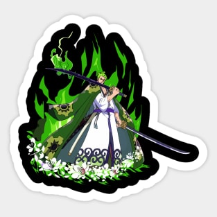 pirate hunter zoro wano kuni Sticker